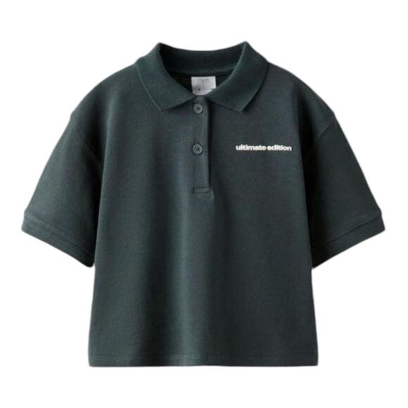 ZARA Kids | Anthracite Gray | POLO SHIRT AND SKIRT MATCHING SET - Picture 3 of 8